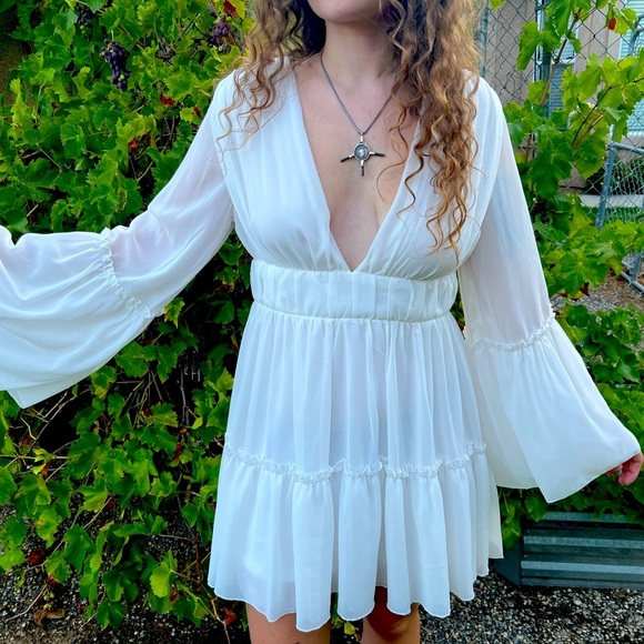 Women’s Boho dress size large never worn - Picture 7 of 9